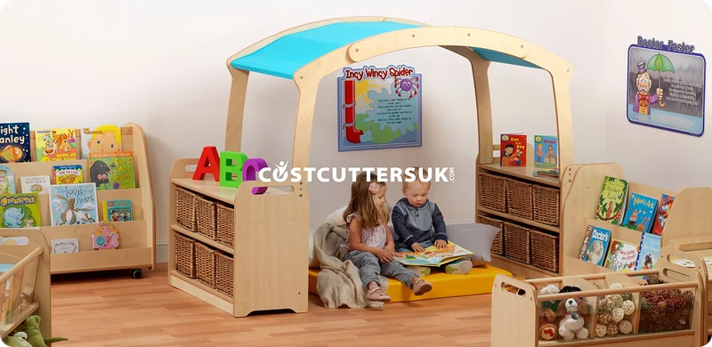 CostCuttersUK playroom setup with furniture and storage solutions