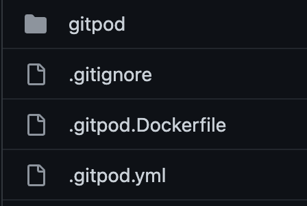Gitpod files