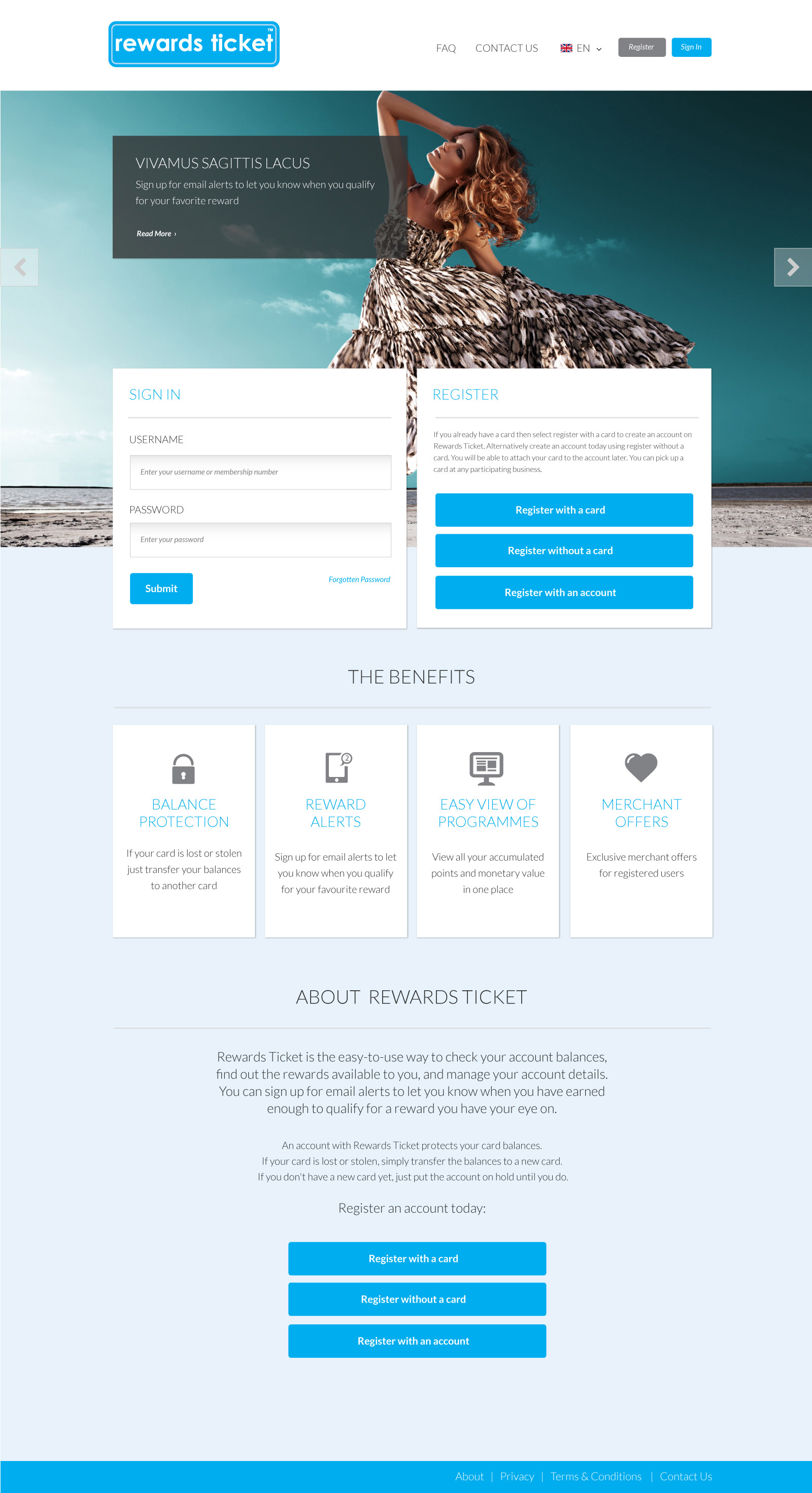 reward ticket develo design