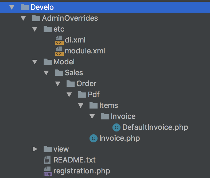 Magento 2 module file structure