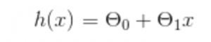 A simple machine learning hypothesis equation