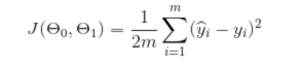 A cost function equation