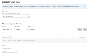 Cloudflare SAP Ariba Firewall